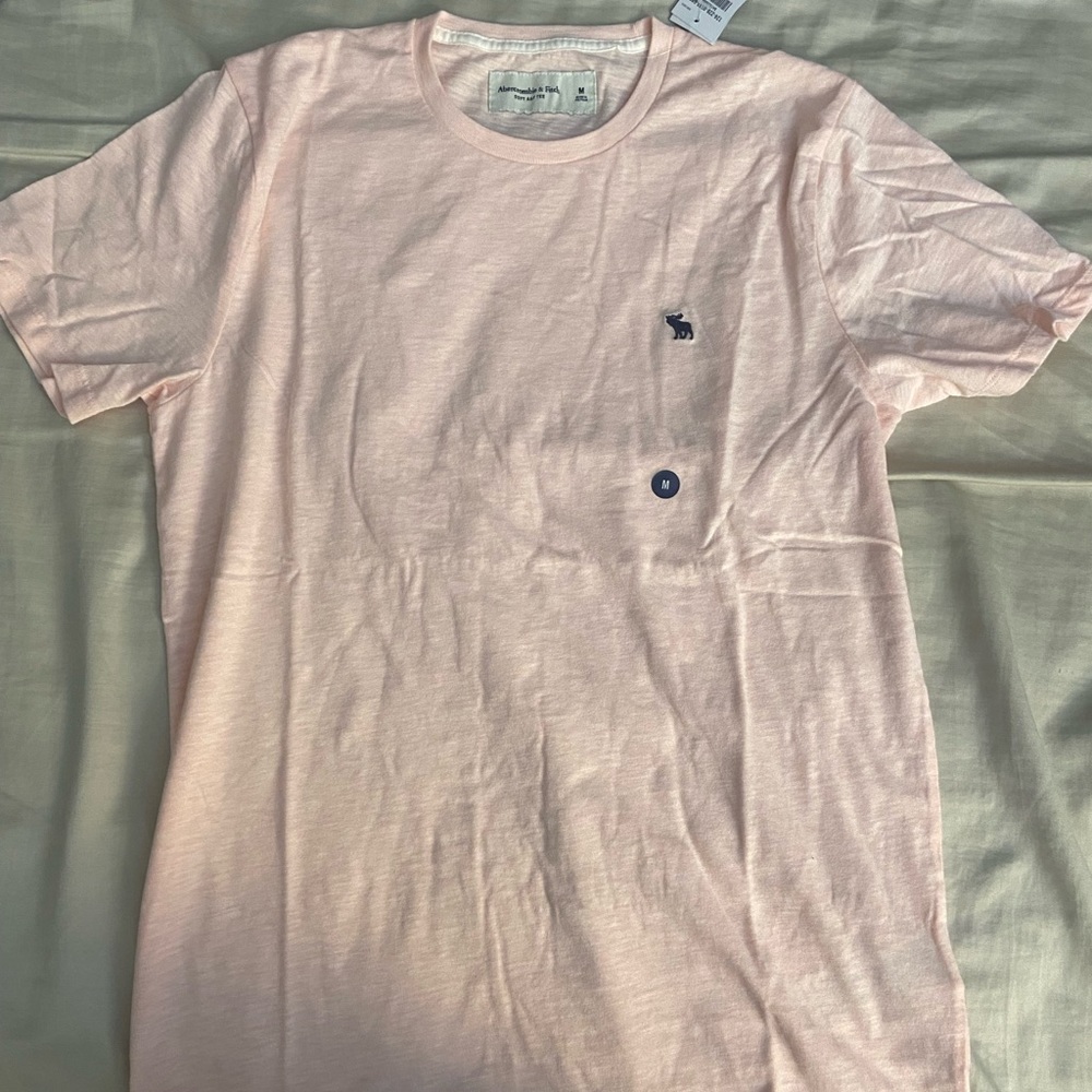 Abercrombie & Fitch Soft T Shirt, salmon pink, M